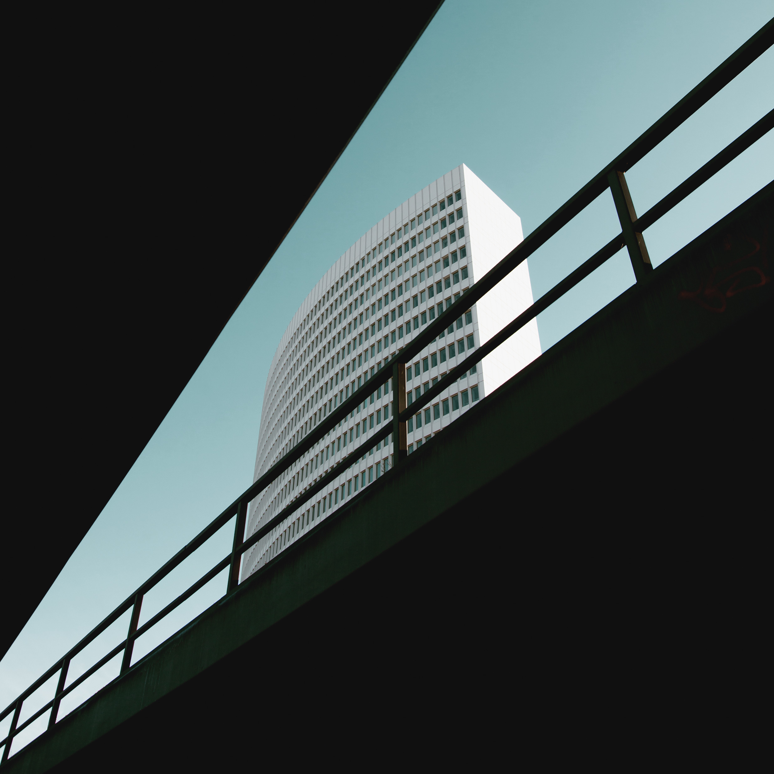 Modern architecture with clean geometric lines